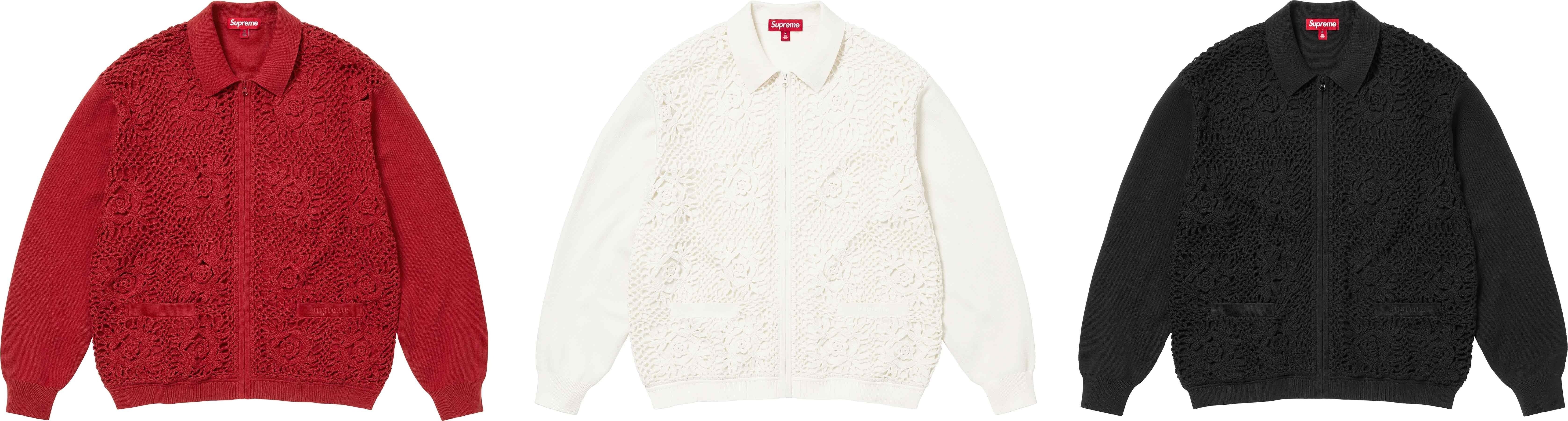 Crochet Zip Up Cardigan